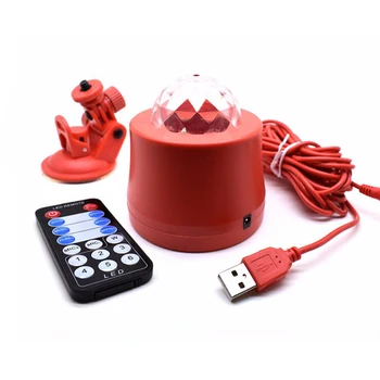 

car Christmas indoor Mini party colorful dynamic water ripple magic ball led light