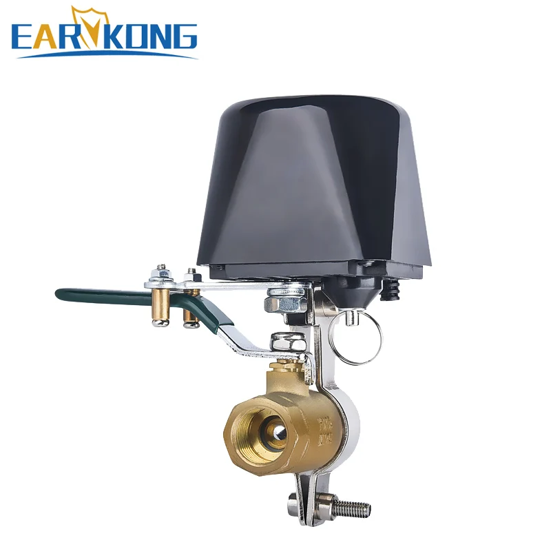 Válvula de Água Earykong Tuyasmart Wifi Proteger Casa um Botão Controle Compatível Vida Inteligente Alexa Goole Dispositivo Doméstico Sua