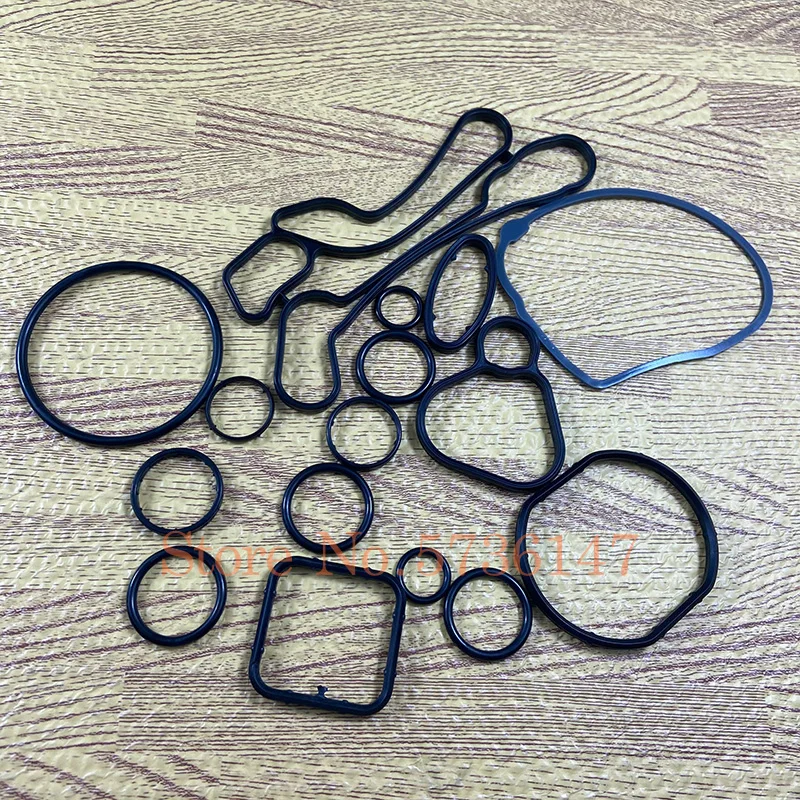 Aluminum radiator kit 10 Sets Replacement kit oil-radiator seal gasket for Chevrolet Cruze Sonic Opel Astra Zafira Aveo G3 55354072 2724577 55353321
