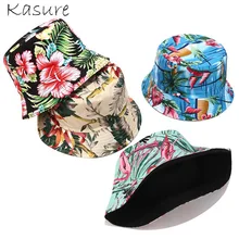 KASURE унисекс модная мужская шляпа-Панама и женская повседневная Двусторонняя парусиновая уличная Панама Летняя Пляжная Рыбацкая шляпа от солнца