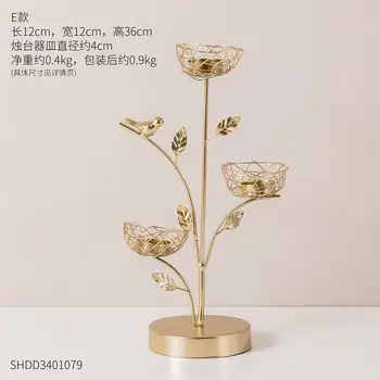 

Geometric Candle Holder Metal Gold Romantic Dinner Wedding Table Nordic Party Candelabros Decoracion Hogar Home Decor New MM60ZT