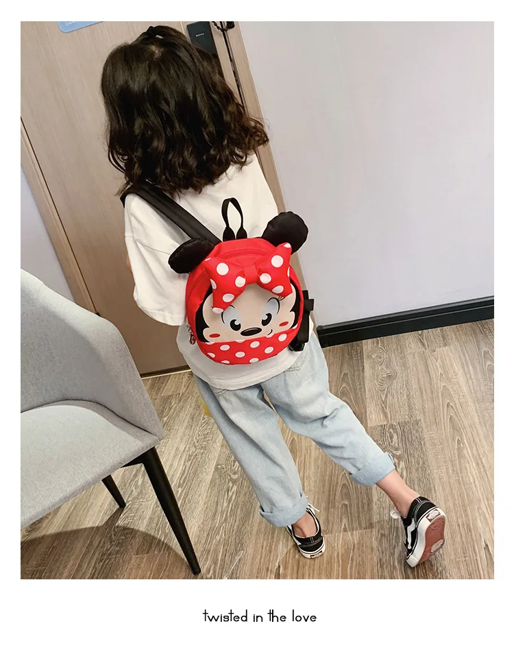Детская школьная сумка disney, мини-рюкзак с Микки Маусом, милая маленькая сумочка для малышей, сумка на плечо для мальчиков и девочек