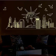 Модные креативные DIY украшения дома ABQ9622 статуя светящиеся наклейки креативный ПВХ наклейки на стену
