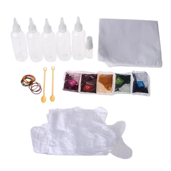 

Tie Dye DIY Kit DIY Clothing Graffiti Dye Rainbow Color DIY Craft Tools for Fun A9LC