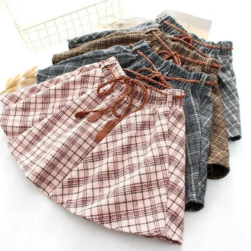 New Women Pleat Skirt Harajuku Preppy Style Plaid Skirts Mini Cute Japanese School Uniforms Ladies Jupe Kawaii Skirt Saia Faldas