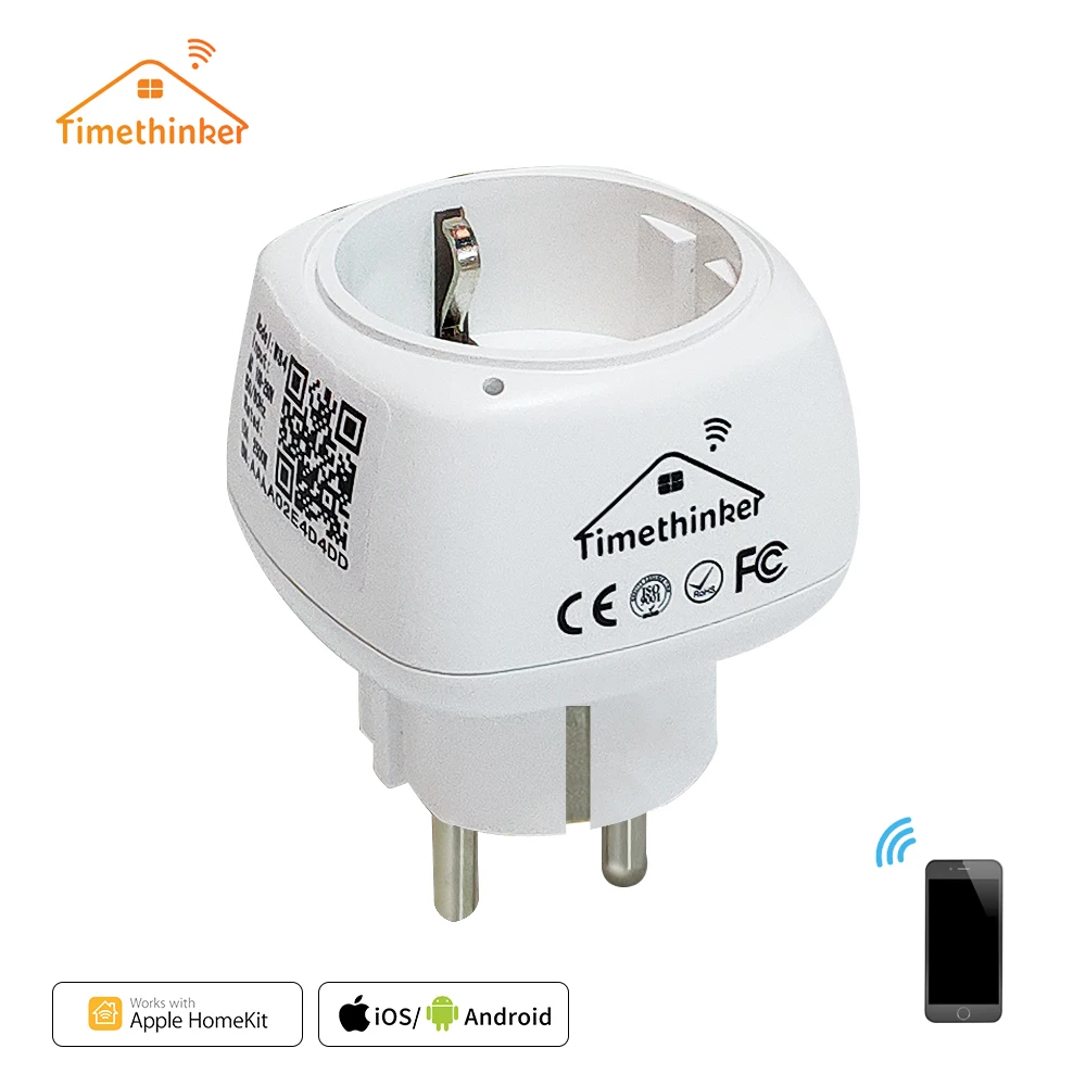 

Timethinker 3Pcs Smart WiFi Socket US EU Plug for Apple Homekit Alexa Google Home Siri Voice APP Control Timer Module Vstarcam