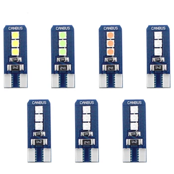 

1PCS Car Styling Car Auto LED T10 Canbus 194 W5W 6 SMD 3030 LED Light Bulb No Error LED Light Parking T10 LED Car Side Light