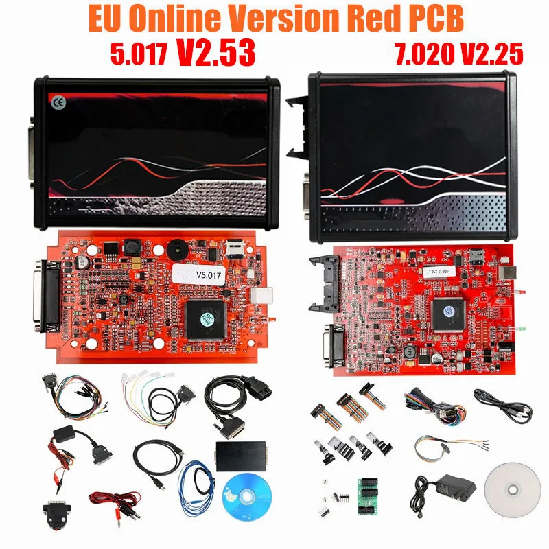 car inspection equipment 2022 Online V2.80 EU Red KESS V5.017 OBD2 Manager Tuning LED KTAG V7.020 4 LED V2 5.017 BDM Frame V2.25 ECU Programmer high quality auto inspection equipment Code Readers & Scanning Tools