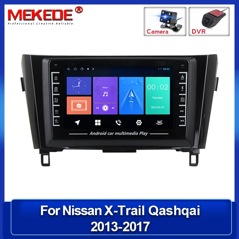 Автомобильный мультимедийный видеоплеер Android 16 Гб ПЗУ IPS для Nissan Qashqai X-Trail 2013-2017 GPS