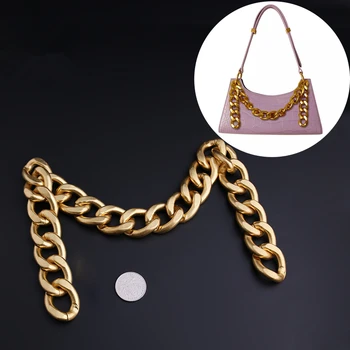 

Apedee modee shoulder bag chain For Women Vintage handbag Gold Metal Decorative chain For Fashion Woman bag accessories