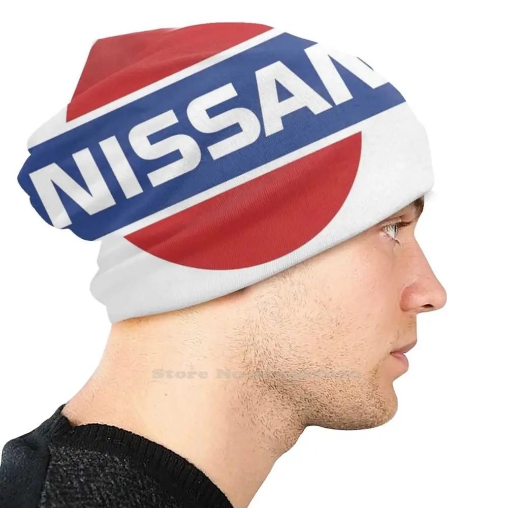 Old Nissan Logo Winter Warm Knitted Cap Beanie Men Old Nissan Logo