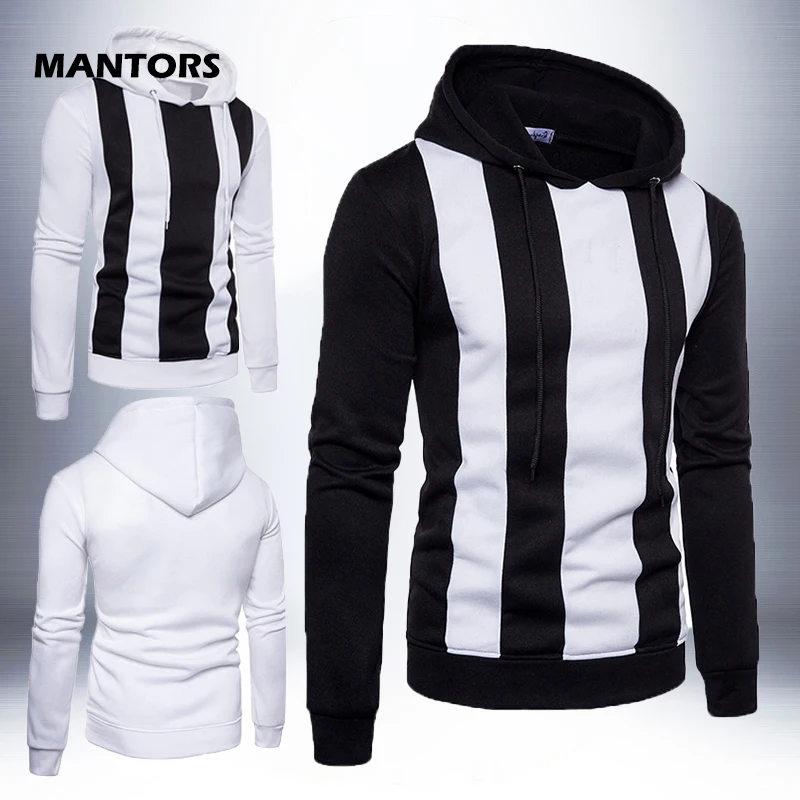 

New Pullover Hoodies Men Casual Patchwork Sweatshirt Coat Spring Autumn Men's Hooded Sportswear Street Slim Fit Hoodie outerwear