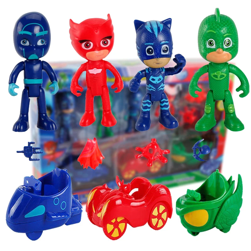 PJ Masks Juguete Catboy Owlette Gekko фигурки на Хэллоуин Pj Mask костюмы аниме косплей подарок на день рождения игрушки для детей S69