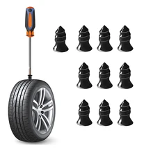 

10pcs Tire Repair Nails Car Tire Repair Rubber Nails Auto Motorcycle Vacuum Tire Nails Self-Service Tire Repair Nails Fast Tools