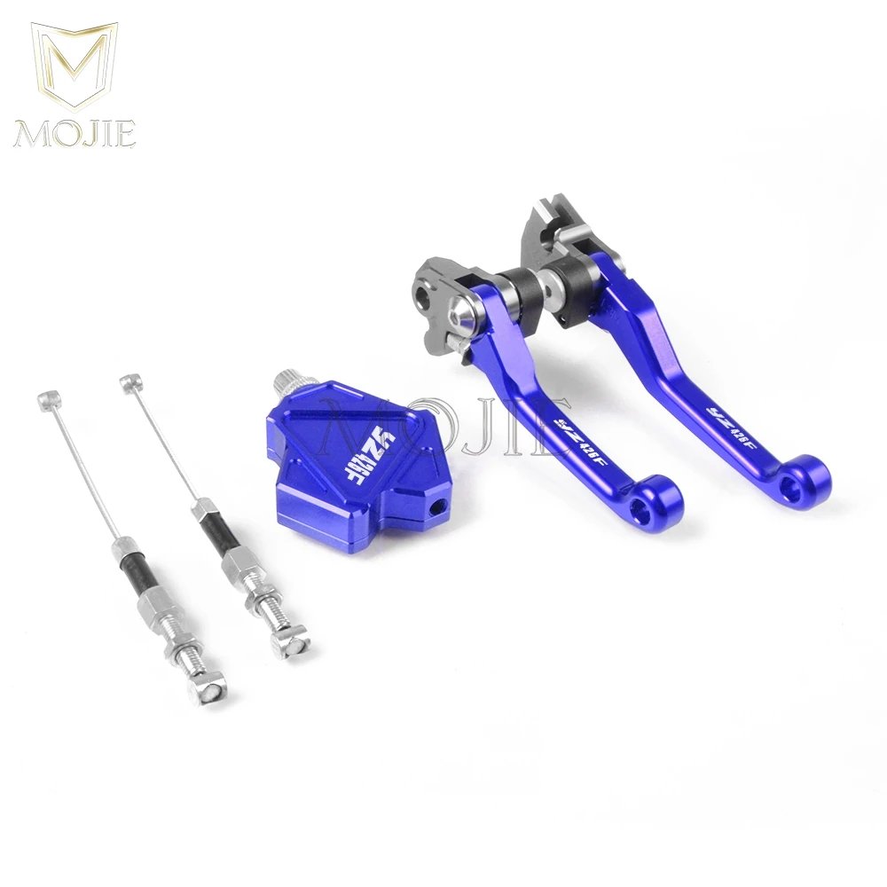 Для YAMAHA YZ426F YZ 426F 426 YZ426 F 2001- Кроссовый ЧПУ поворотный тормоз трюк рычаг сцепления простая кабельная система мотоцикла - Цвет: YZ426F 09-19 Blue