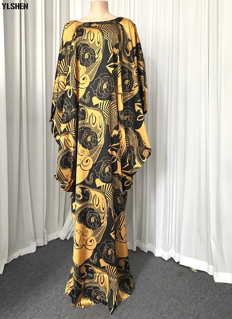 Super Size African Dresses For Women 2020 Summer Loose Style Printed African Long Maxi Dress Dashiki Boubou Robe Africaine Femme 02