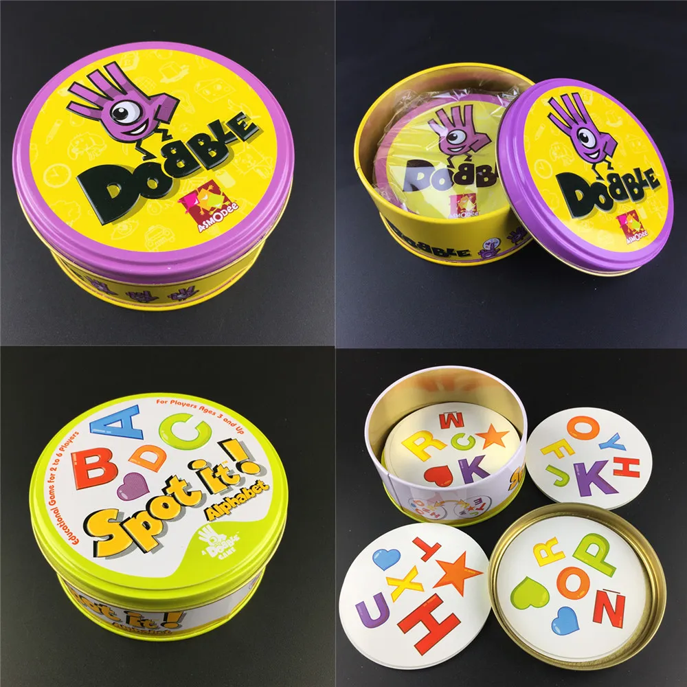 Board Games Spot it For Kids Playing cards Classic family game cards Table Cards Game Spot Find It Game In Stocks