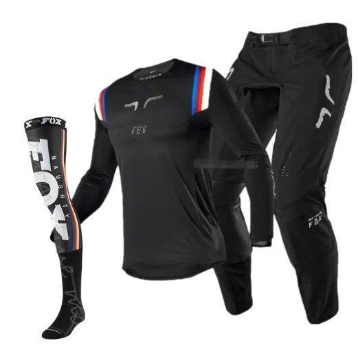 NAUGHTY FOX PRIX 180 Motorcycle Riding Protective Gear Sets MX XC Pants Qiuck-dry MTB Jersey Gloves Cycling Suits Moto Combos | Автомобили