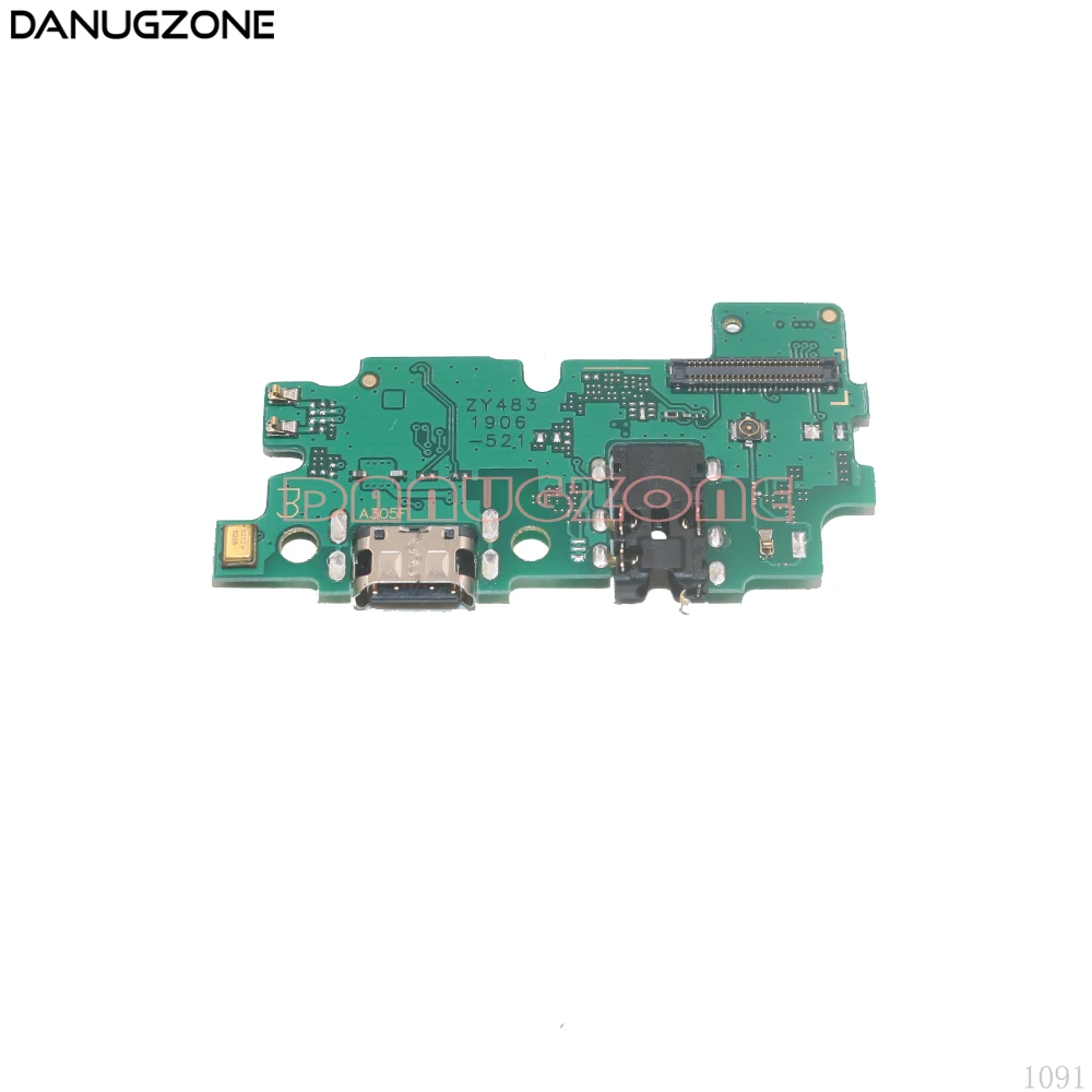 10 шт./лот для samsung Galaxy A30 A305F SM-A305F usb зарядка док-станция Разъем Порт Разъем плата зарядки гибкий кабель