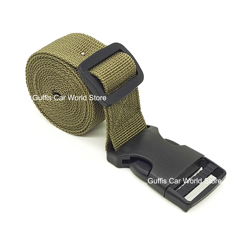 Heavy-Duty Cargo Strap with Buckle for Securing Luggage and Equipment