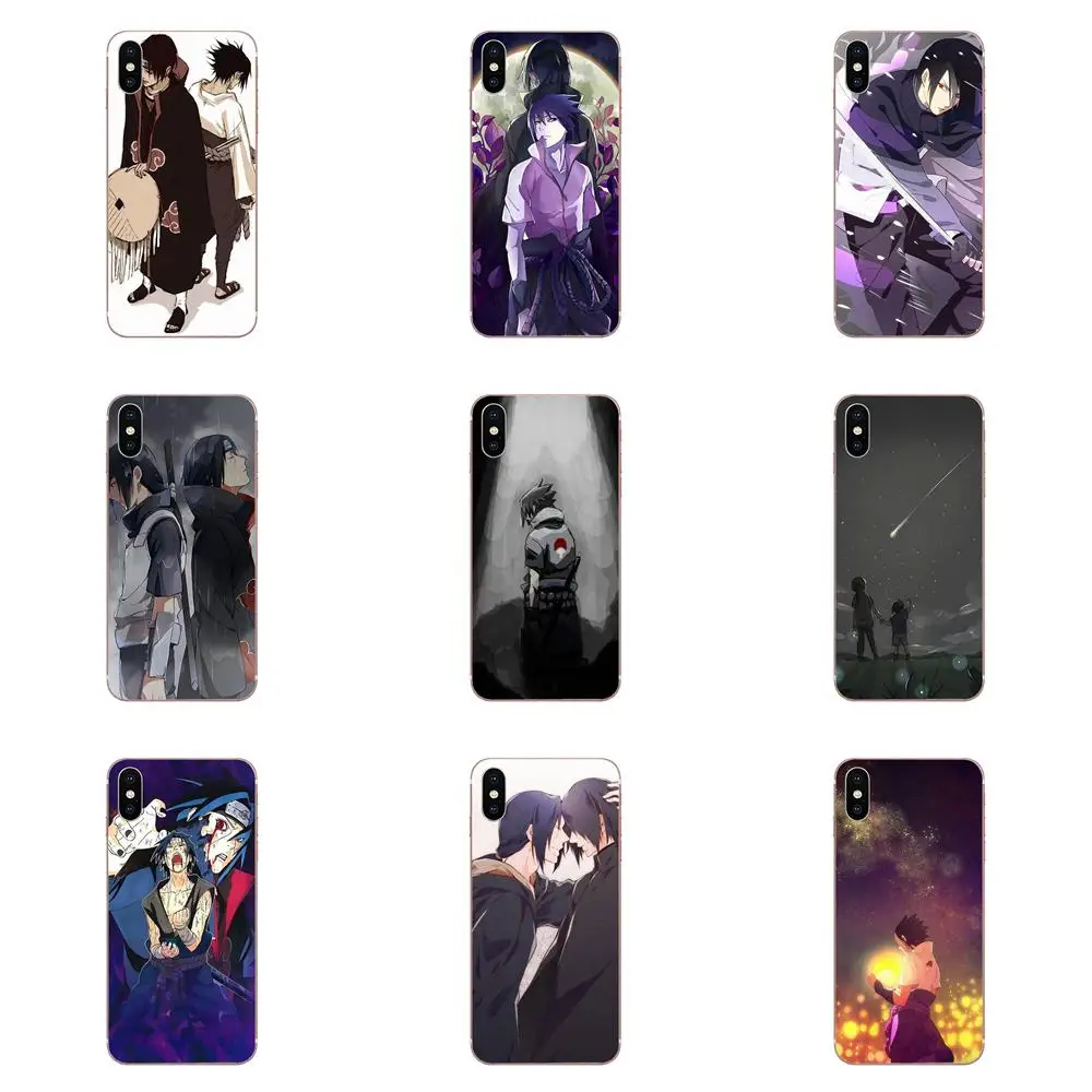 Itachi и Sasuke мягкие чехлы для Huawei Honor Nova Note 5 5I 8A 8X10 Pro 9X Moto G G2 G3 G4 G5 G6 G7 Plus|Чехлы-накладки|
