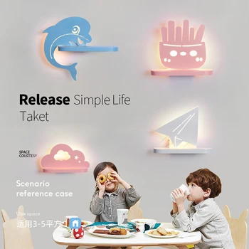 

10w 12w Led Acrylic cute cartoon Decor Wall Lamp AC110V/220V for child boby gilr Bedding Room Living Room Indoor Home decoration