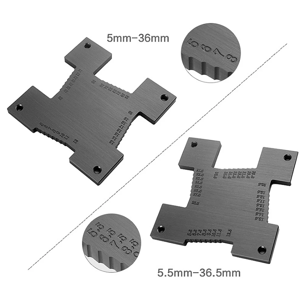 

2pcs Altimeter Height Gauge Measure Tool for Electric Circular Saw Carving Machine Inverted Cutter Head Woodworking DIY tools