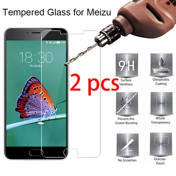 

2pcs! Phone Protective Glass for Meizu M6 M5 M3 M2 Note 9H HD Transparnet Glass Phone Screen Protector for Meizu M6S M5S M3S