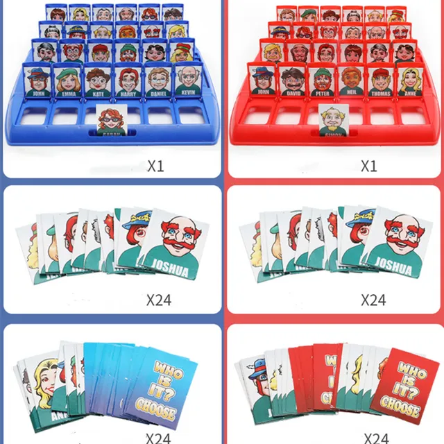 Family Guessing Games Who Is It Classic Board Game Toys Memory Training Parent Express Emotion Party Indoor Game Educational Toy 4