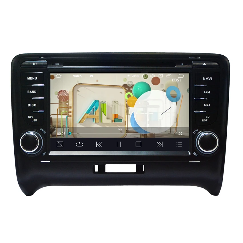 KANOR 2 Din Android 9,0 2+ 16g Автомобильный мультимедийный dvd-плеер для Audi TT Авторадио Стерео bluetooth-гарнитура gps навигация