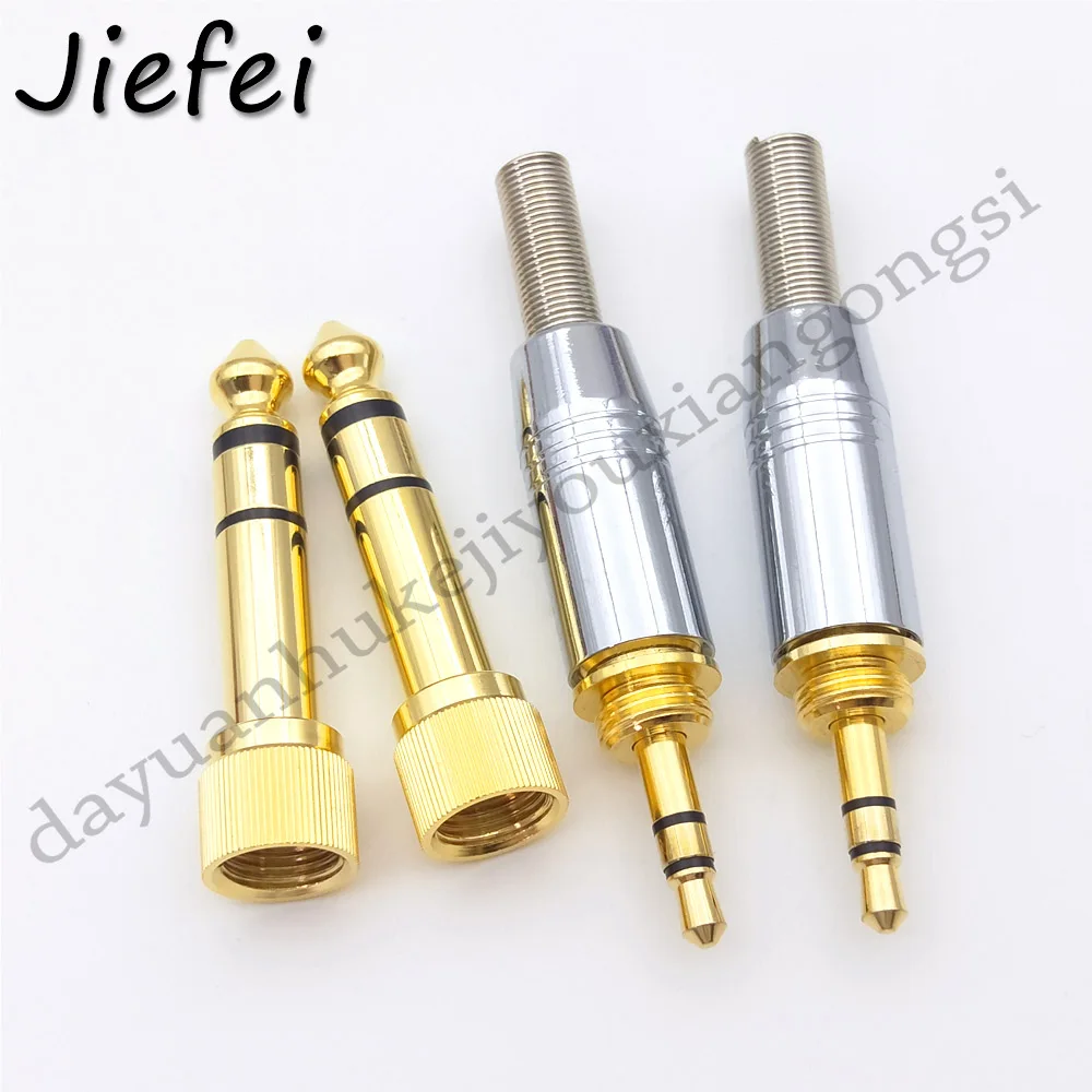 1 шт. Новый переходник с 6 35 мм на 1/4 &quotштекер 3 5 1/8&quot гнездо Jack Hi Fi аудио адаптер для наушников