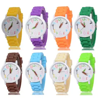 

New Style Pencil Pointer Watches Child Cartoon Watches Small fresh Crystal Princess Kids Watch For Girls Student Children Clock