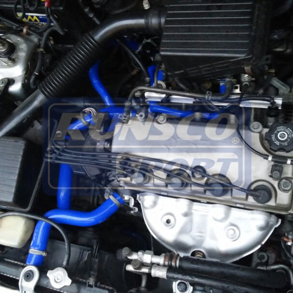 Силиконовый радиатор промежуточного охладителя Turbo Top Y-Pipe Hose kit для Subaru WRX STI 04-07(4 шт