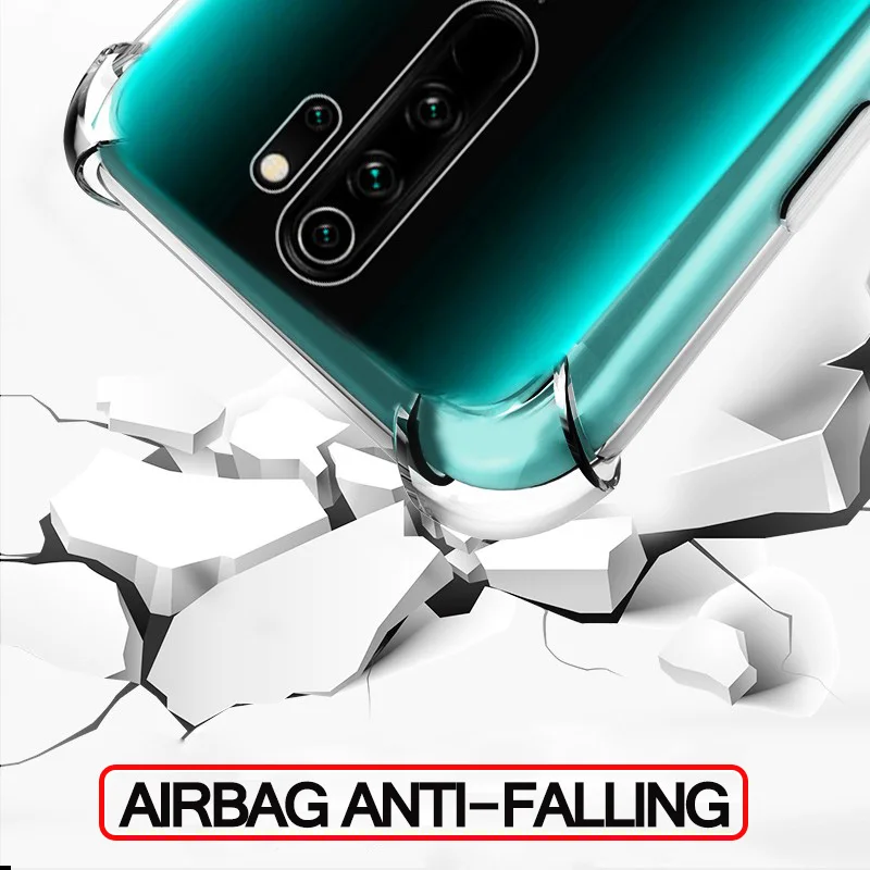 Airbag чехол+ стекло Xiaomi Redmi-Note-8-Pro TPU Case Redmi Note 8Pro мягкий чехол на Redmi-Note-8 чехол редми ноут 8 чехлы редми нот 8 glass ксиоми редми ноут 8 про стекло на нот 8 защитное стекло Redmi Note 8 case