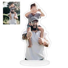 

Acrylic Customizable Photo Figure Ornaments Frame Handmade Memorial Wedding Souvenir DIY Family Kids Birthday Gifts Home Decor
