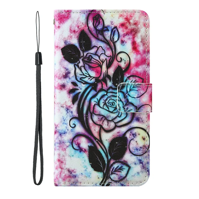 For Samsung Galaxy V Grand Prime Note 4 Edge Grand 2 Alpha S5 mini Duos Avant Star 2 Plus Painted flip cover slot phone Case 08