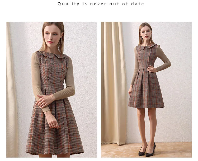 Винтажное Платье С Воротником фото 6