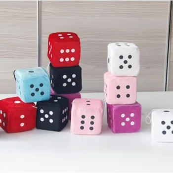 

1Pc Mirror View Accessories Vintage Zone Rear Fuzzy Nice Car Hanging Dice Plush Hang from your car or truck rear view mirror