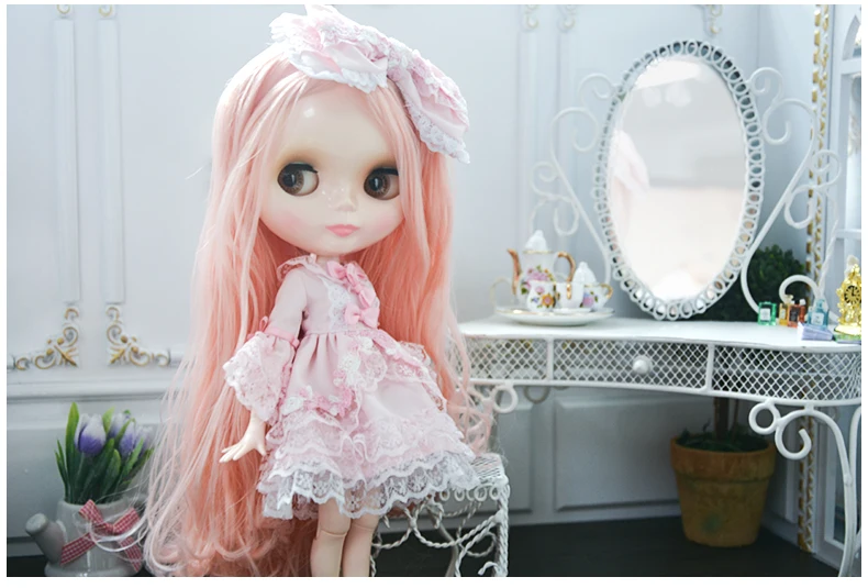 Neo Blyth Doll NBL Customized Shiny Face,1/6 BJD Ball Jointed Doll Ob24 Doll Blyth for Girl, Toys for Children NBL06