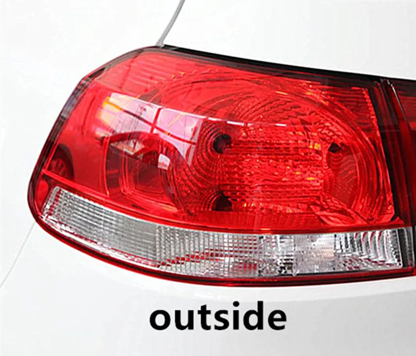 Черный Задний фонарь в сборе для VW Golf 6 GOLF MK6 2010-2013 - Название цвета: Черный