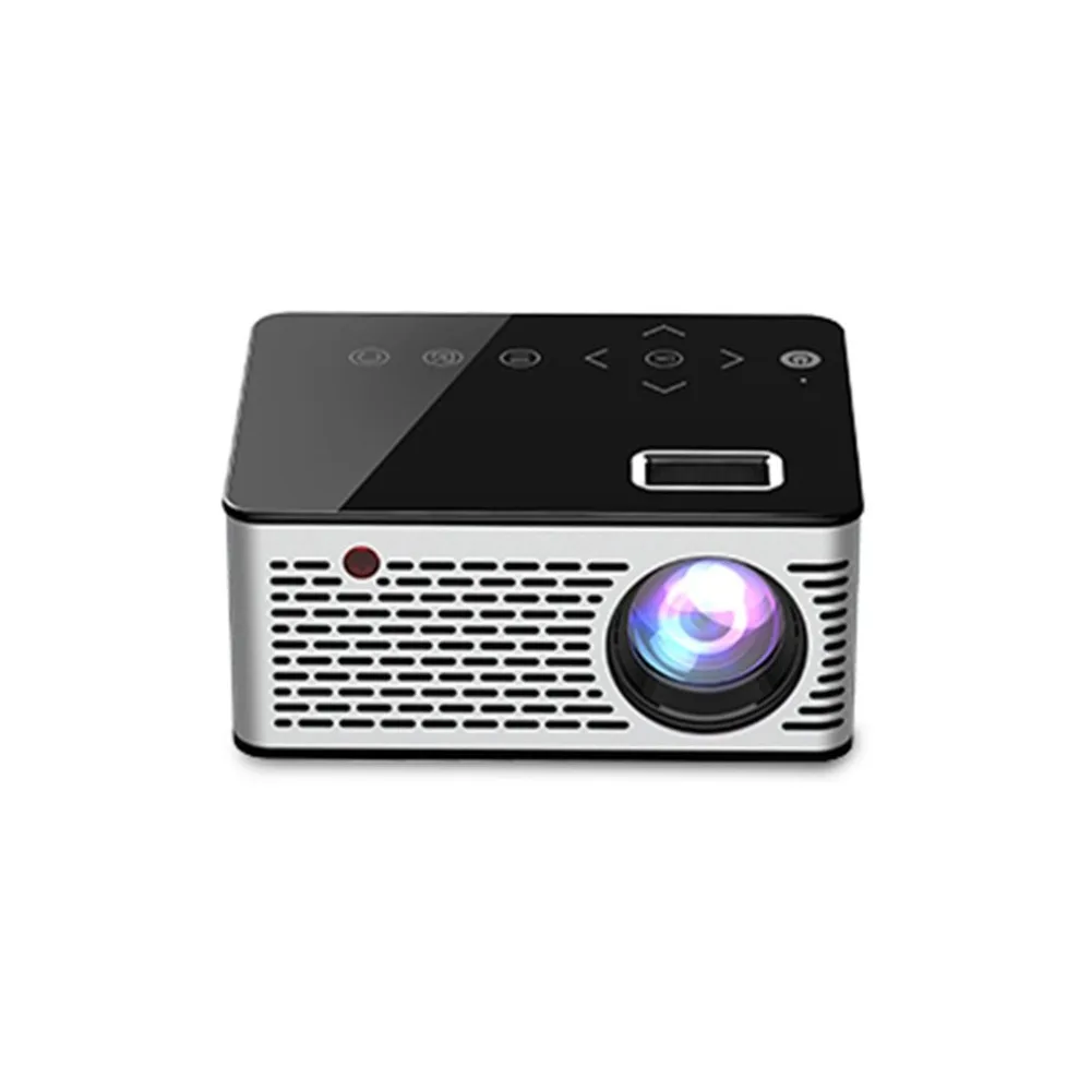  Mini Micro LED Cinema Portable Video HD USB HDMI Projector for Home Theater Short Focus Design T200