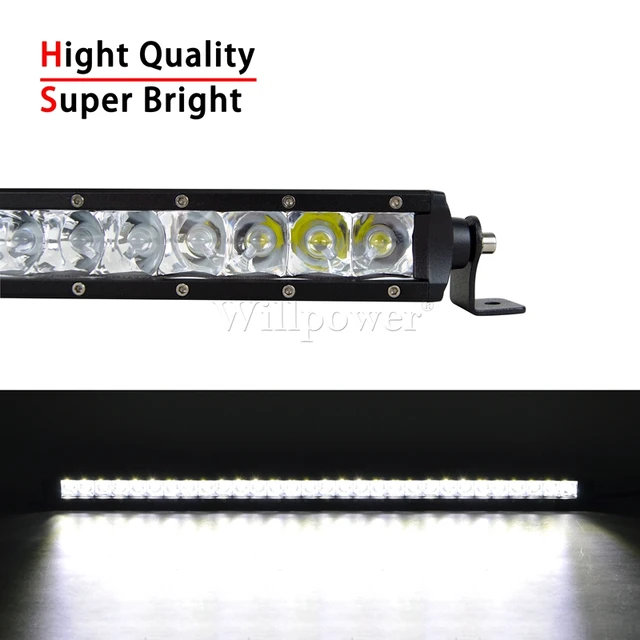 SUV Car Roof 20 25 32 38 42 50 Slim LED Light Bar Spotlight