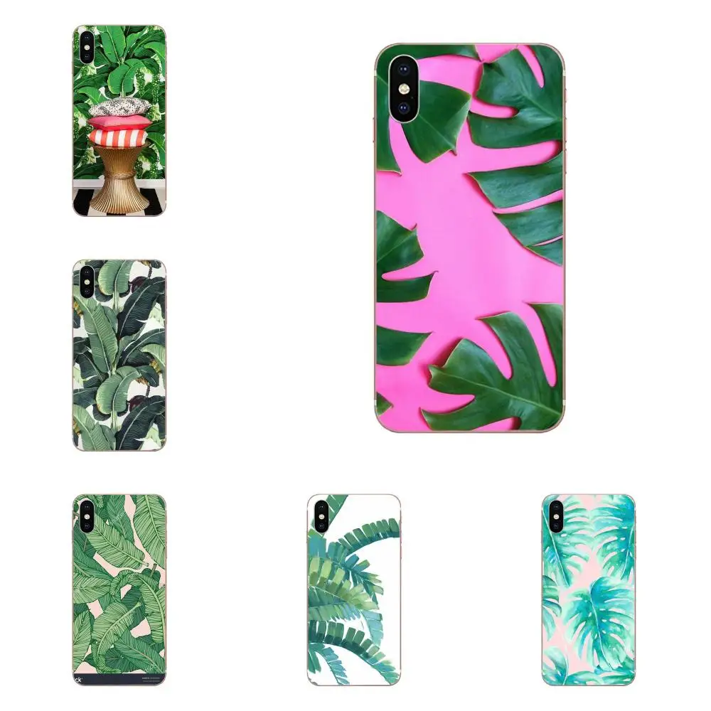 Banana Leaf Pattern Tropical For Samsung Galaxy A10 A20 A30 30S A40 A50 A50S A60 A70 A70S A80 A20E A51 A71 A9 2018 | Мобильные