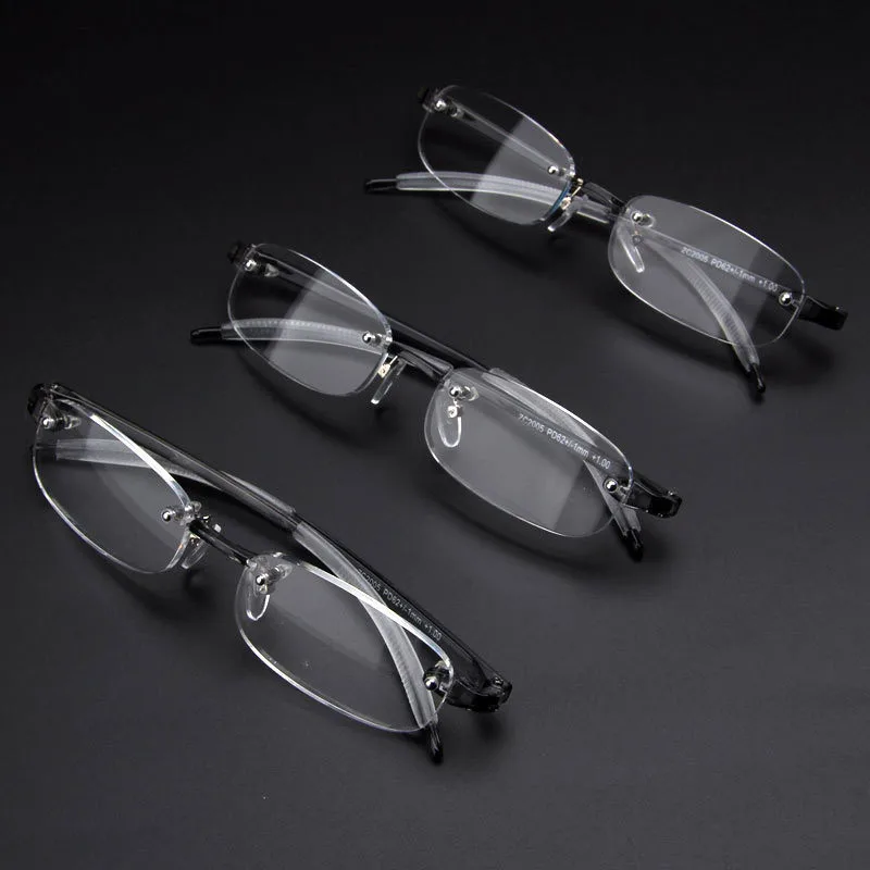 Seemfly сверхлегкие мягкие TR90 бескаркасные очки для близорукости мужские деловые близорукие очки-1,0-1,5-2,0-2,5-3,0-3,5-4,0