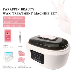 Paraffin Wax Heater Set Body Hand Foot Skin Care Home Beauty Salon Spa LCD Display Warmer Wax Machine Gloves Booties Wax Brush