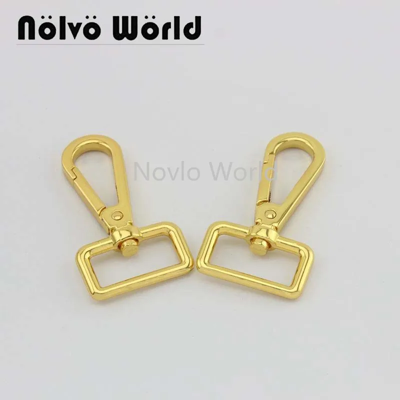 

Nolvo World 5-20-100pcs 4 colors 61*25mm 1" Lobster Clasps Swivel Trigger Clips Snap Buckles Hooks for leather bag