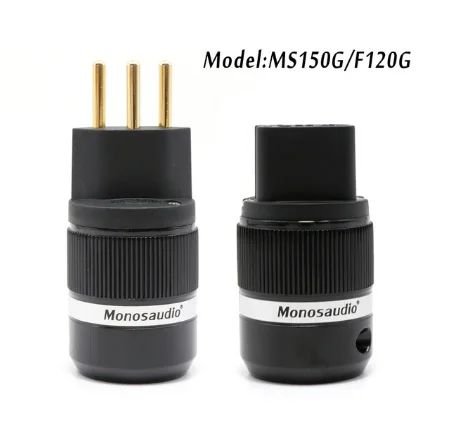 Зеленый Monosaudio дизайн MS150G/F100G Швейцарский Стандарт AC Разъем питания, 10A/250V 15A/125V аудио класс разъем питания - Цвет: Зеленый