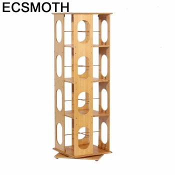 

Industrieel Decoratie Mueble De Madera Rotatable Rotate Librero Bookcase Home Furniture Libreria Scaffale Book Shelf Case