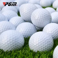 Pgm bola de golfe de espuma pu branca para esportes ao ar livre, ajuda para treinamento de bolas de golfe q003