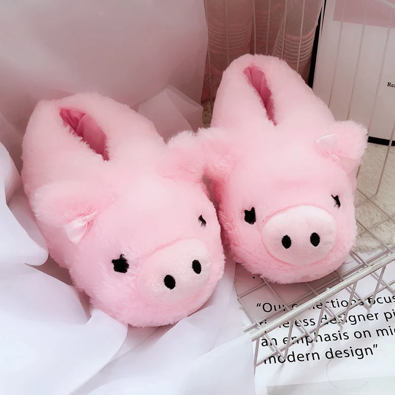 Millffy/тапочки с розовой Свинкой; удобные тапочки с розовой Свинкой на каблуке; милые хлопковые тапочки со Свинкой; домашняя обувь для пар